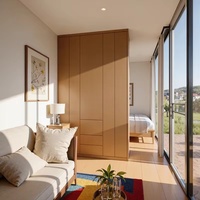 Mini maison modulaire préfabriquée solaire à deux étages, moderne, de style contemporain