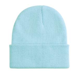 Bonnets d'hiver unisexes en acrylique avec logo personnalisé de haute qualité Bonnet tricoté brodé pour hommes - Product Image 4