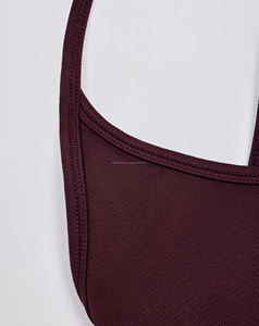 เสื้อชั้นในกีฬาโยคะสำหรับผู้หญิง คุณภาพสูง ระบายอากาศได้ดี ดีไซน์เรียบง่าย รองรับปานกลาง ผลิตจากไนลอนและสแปนเด็กซ์ - Product Image 6