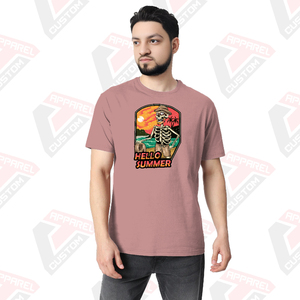 เสื้อยืดผ้าเดนิมผ้าบาติกหรือผ้าริ้วสำหรับผู้ชายนุ่มสบายเป็นพิเศษเป็นมิตรกับสิ่งแวดล้อม - Product Image 5