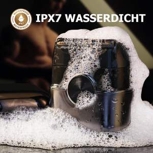 Afeitadora Eléctrica Inalámbrica para Hombre, Afeitadora de Láminas con 4 Cuchillas Flexibles, Resistente al Agua, Uso en Seco y Húmedo para Cabeza y Barba, Idioma de Funcionamiento Alemán, IPX7 - Product Image 4