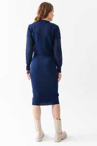 Prendas de punto especiales para mujer Estilo de dos piezas Suéter de manga larga Correa Vestido interior Ajuste cómodo Oficina, Traje de punto diario - Product Image 6