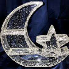 Plateau de service en résine de luxe pour la décoration intérieure moderne, plateau décoratif en résine au design artistique unique, plateau de service en résine époxy - Product Image 3