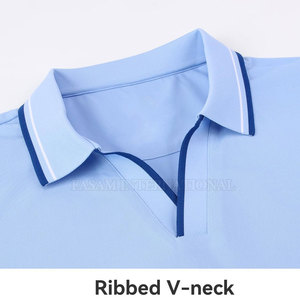 เสื้อโปโลคอวีผู้ชาย ระบายอากาศได้ดี สวมใส่สบาย เหมาะสำหรับสตรีทแวร์ สินค้าขายดี - Product Image 3