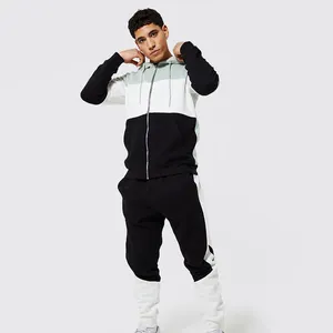 European And American Men's Casual Sports Suit Tracksuit Fashion Pullover Hoodie Running Sports Suit For Men