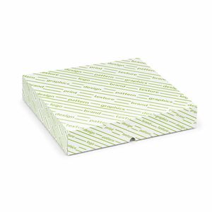 Boîte rigide carrée personnalisée JEFF 33x33x7 cm - Matériaux recyclés gaufrés - Product Image 1