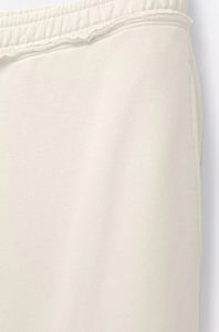 Femmes coton éponge polaire Boxy Fit sweat à capuche bas survêtement motif solide ourlet effiloché ceinture hiver saison avant Logo - Product Image 5