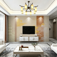 Panneaux en PVC marbré haute brillance pour la décoration murale intérieure ; Panneaux muraux intérieurs imprimés en 3D