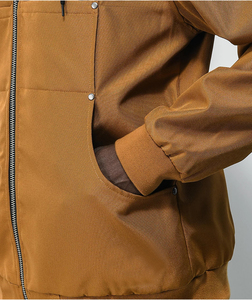 Veste de travail d'hiver de haute qualité OEM, grande taille, veste en jean personnalisée pour hommes, veste de travail respirante en toile avec capuche pour hommes - Product Image 5