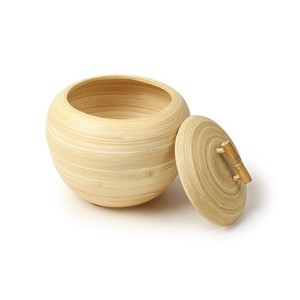Pots d'organisateur de garde-manger les plus vendus pot en gros en bambou filé avec couvercle ajusté du Vietnam - Product Image 2