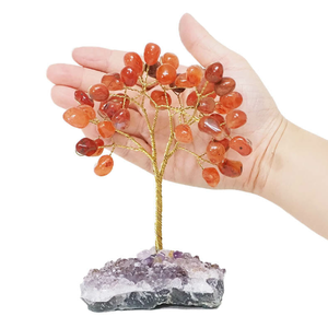 Meilleure qualité Offre Spéciale en vrac naturel poli Orange naturel cornaline arbre en pierre pour la décoration et le vastu - Product Image 5