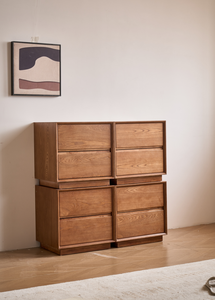 Mueble Organizador de Almacenamiento de Madera de Olmo Sólido y Duradero de Estilo Moderno de Mediados de Siglo - Product Image 5