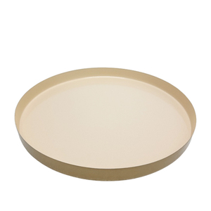Assiette ronde en fer au design unique Assiettes à dîner couleur biscuit mat pour la décoration de restaurants et d'hôtels en vrac - Product Image 2