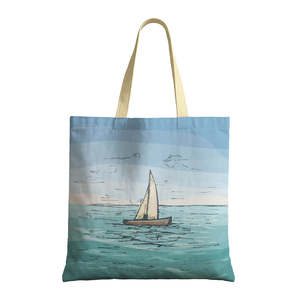 Sac fourre-tout à thème marin avec fermeture éclair - Product Image 5