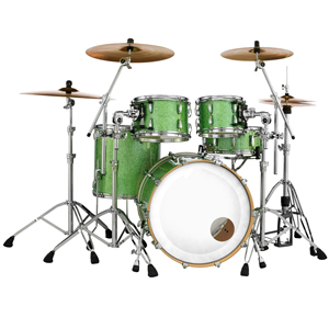 Juego completo de cuatro piezas de cascos de batería de madera de arce, diseñado para bateristas avanzados y conciertos en vivo. - Product Image 3