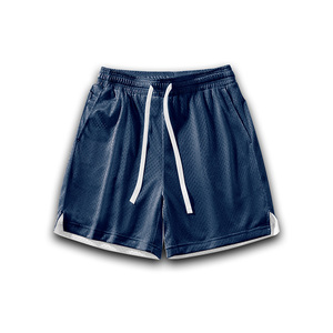 Conjunto de pantalones cortos de Jersey reversible con cuello en V personalizado, uniforme de baloncesto transpirable de malla de poliéster 100% de secado rápido - Product Image 4