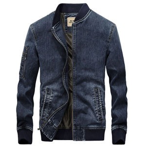 Veste en jean à manches longues décontractée personnalisée de bonne qualité veste de style de rue déchirée pour hommes vestes d'extérieur en jean pour hommes 2026 - Product Image 4