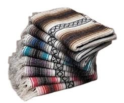 Grandes couvertures de yoga mexicaines vintage de qualité supérieure en acrylique recyclé en Inde par HARSHIT INTERNATIONAL - Product Image 2