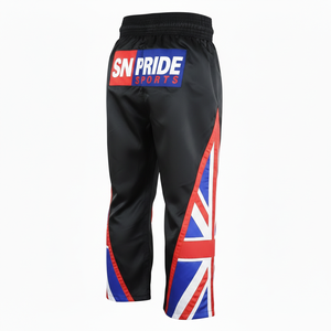 Pantalon de kick-boxing décontracté professionnel pour homme, coupe confortable, taille élastique, toile respirante, écologique, lavé, pour l'entraînement - Product Image 4