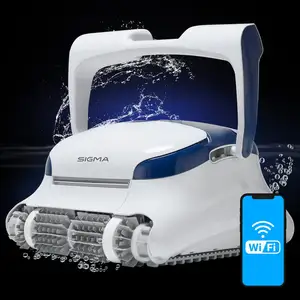 Factory Wholesale Hot Selling New Dolphin Sigma Robotic Pool Cleaner with Wi-Fi Gyroscope Massive Top-Load Cartridge Ultra-Fine