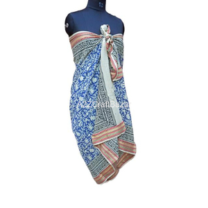 Pario <b>Women's</b> Handmade Floral Satin Cotton Beach Sarong Custom Cheap Long Casual Party Style Solid Color Polka Dot Daily Wear - Product Image 3