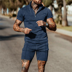 Conjunto de 2 piezas de verano con sublimación personalizada para hombre 2025, camisetas y pantalones cortos de manga corta, chándal informal elegante, conjunto de verano - Product Image 3