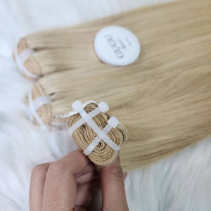 Venta al por mayor 100% Virgin Raw Extensiones de cabello vietnamita Premium Bone Straight Style Cutícula completa Raw Bundle Hair 613 color - Product Image 4