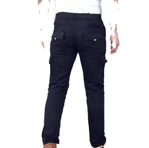 Pantalon cargo décontracté unisexe respirant et élégant en coton, coupe confortable pour une utilisation quotidienne, anti-froissement - Product Image 3