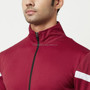 Nardon ชุดวอร์มสำหรับผู้ชาย, ชุดวอร์มคอปกตั้ง2ชิ้นแขนยาวพร้อมแจ็คเก็ตและกางเกงวอร์มกระเป๋าสองด้าน - Product Image 4