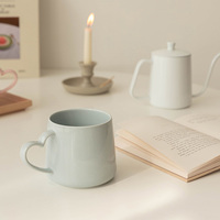 Ensemble de 2 tasses en céramique Heart Signal, style coréen, pour café, thé, lait, emballage en boîte de couleur, occasions de mariage, maison, restaurant