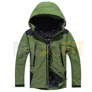 2026 MAXFIT ENTERPRISES <b>Men's</b> Warm Windbreaker <b>Jacket</b> Winter Hooded Waterproof and Windproof Canvas Fabric with Stand Collar - Product Image 6