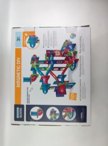 Nhựa câu đố trò chơi đồ chơi giáo dục từ khối xây dựng 125 cái của đá cẩm thạch chạy theo dõi Ống nhựa từ gạch - Product Image 6