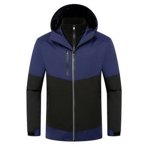 Vêtements de sport softshell personnalisés de haute qualité veste coupe-vent d'extérieur capuche poche hiver tissu OEM logo personnalisé - Product Image 3