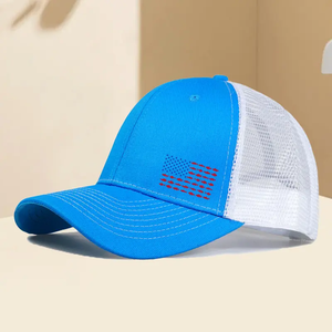 Gorra de béisbol unisex de verano, gorra de camionero de algodón 100%, malla ajustable, protector solar informal para exteriores para primavera, otoño, viajes, Playa - Product Image 3