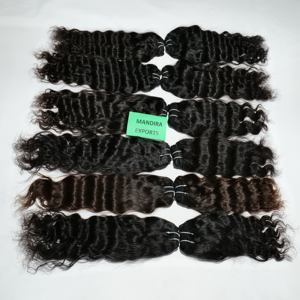 วิกผมมนุษย์ต่อผมมนุษย์แต่งแนวผมมนุษย์ผมต่อแนวผมตรงผมลอนแบบอินเดีย - Product Image 6