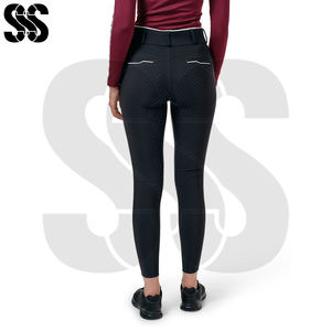 Pantalons d'équitation pour femmes, pantalons d'équitation, tissu respirant à haute élasticité, poche pour téléphone, couleurs et tailles personnalisables durables - Product Image 2