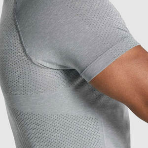 Camiseta de manga corta para hombre, camisa de gimnasio estampada, venta al por mayor - Product Image 6