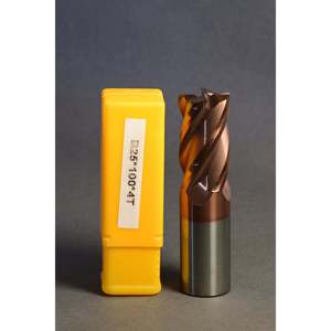 METALDUR 25*100 Fraise en cuivre plat à 4 cannelures 55HRC TiCN Enduit 100% Qualité supérieure - Product Image 1