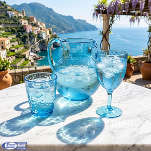 Verres à vin en plastique bleu CL.43 en verre acrylique Vaisselle de qualité supérieure pour les amateurs de vin - Product Image 2