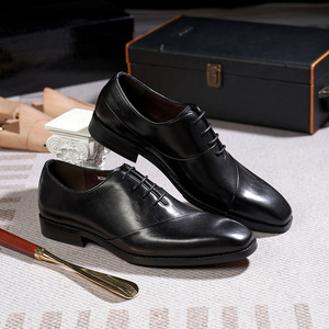 Zapatos de Vestir de Cuero de Lujo para Hombre 2026, Calzado Formal Elegante de Cuero de Grano Completo de Alta Gama para Negocios, Bodas y Fiestas - Product Image 3