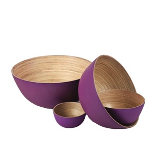 Top Trending Eye Catching Design Material natural hecho a mano Spun Bamboo Bowl de Vietnam - Product Image 2