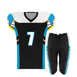 Uniformes de Fútbol Americano Hechos a Medida de Alta Calidad, 100% Poliéster, Secado Rápido, Impresión por Sublimación, Logotipo Personalizado, Conjunto Transpirable - Product Image 2