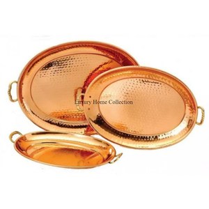 Bandeja de aspecto elegante de diseñador hecha a mano de Color dorado para servir utensilios de cocina de mesa hechos a mano bandeja de comida de diseño admirable - Product Image 6