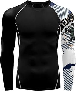 Ensemble de Rash Guards Personnalisés Sublimés Respirants à Manches Longues Séchage Rapide Écologiques pour Salles de Sport et Équipes de Combat - Product Image 1