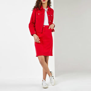 Vente en gros de vestes en jean grande taille pour femmes décontractées surdimensionnées à la mode/veste en jean avec logo personnalisé 2024 veste d'été pour femmes - Product Image 3