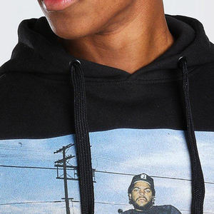 Sudadera con capucha OEM de mezcla de algodón pesado para hombre, ropa de calle personalizada, forro polar con estampado digital básico para la temporada de otoño - Product Image 4