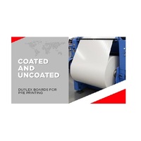 Carton Duplex Biodégradable et Recyclable 400 GSM, Double Revêtement, Économique, Papier Triplex pour Usage Intensif en Commerce de Détail