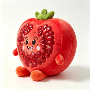 Peluche Grenade Cœur Personnalisée, Rembourrage Coton PP, Coussin Animal en Peluche Mignon en Forme de Tranche de Fruit, Halloween, Âge 0-24 Mois - Product Image 2