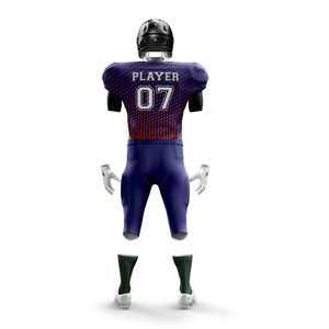 Conjuntos de Uniformes de Fútbol Americano Personalizados, Transpirables, Antibacterianos, Anti-UV, 100% Poliéster, Secado Rápido, Tallas Grandes, Unisex - Product Image 2