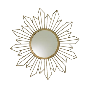 Durable Modern Home Decoration <b>Metal</b> Wall <b>Mirror</b> Round Iron Frame <b>Black</b> Coating Wall Hanging Installation Wall <b>Mirror</b> - Product Image 5